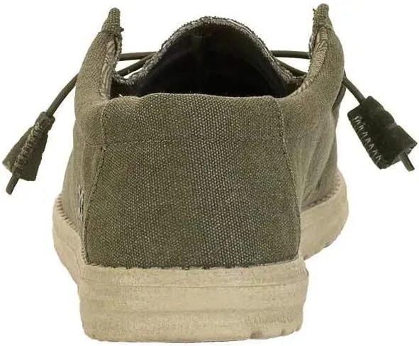 Hey Dude Men's Wally Chambray | Men's Loafers | Men's Slip On Shoes | Comfortable & Light-Weight