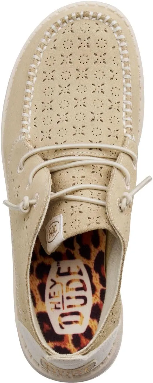 Hey Dude Women's Wendy Mid Suede Boho | Women's Shoes | Women's Slip On Loafers | Comfortable & Light-Weight