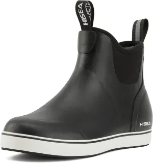 HISEA Women's Ankle Rain Boots, Rubber Fishing Deck Boots, Garden Boots for Women Waterproof