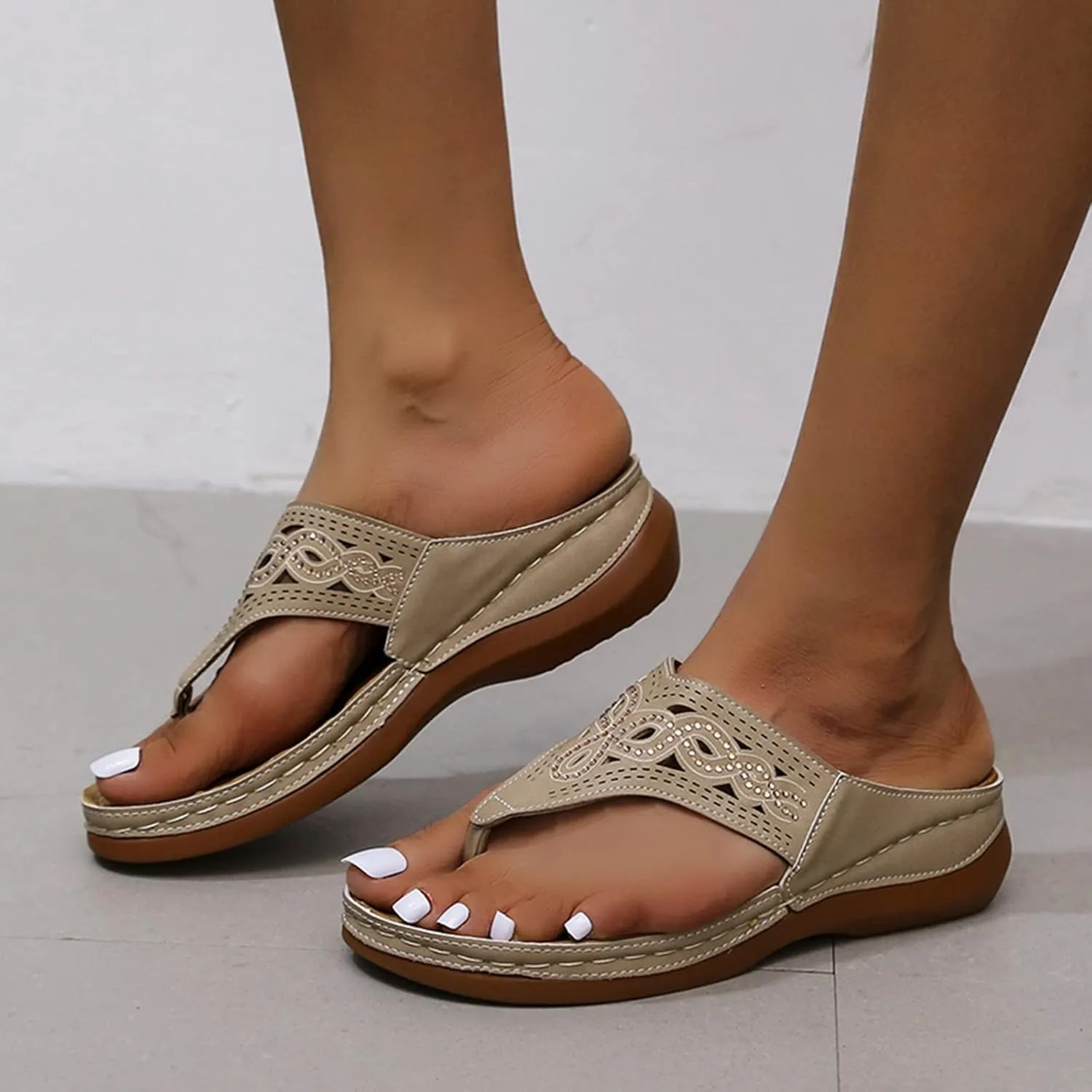 House Shoes with Arch Support for Women Womens Orthopedic Sandals 9 Black Strappy Sandals Wedge Heel Sandals Plantar Fasciitis Dress Shoes Women Sandals for Older Women Comfortable
