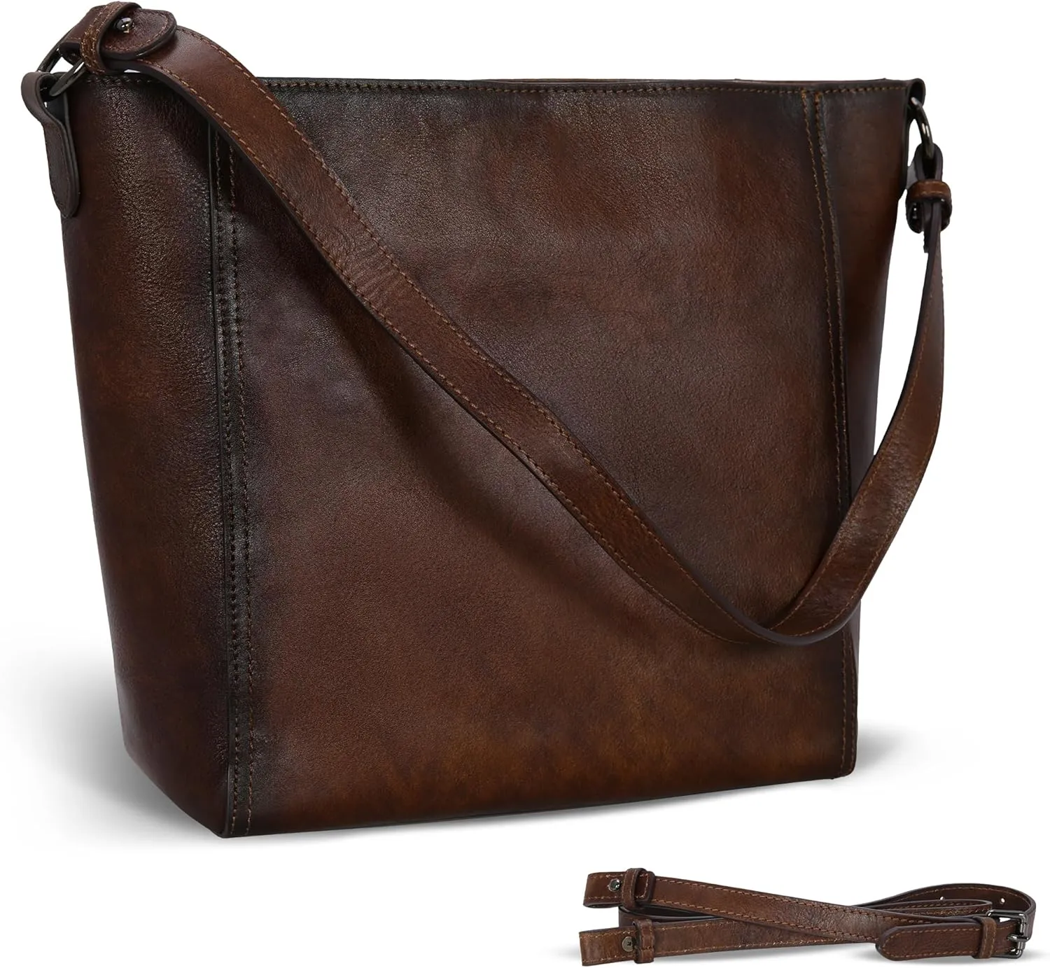 Iswee Leather Purses for Women Tote Bag Designer Crossbody Bag Women’s Shoulder Handbag Satchel Medium Work Purses