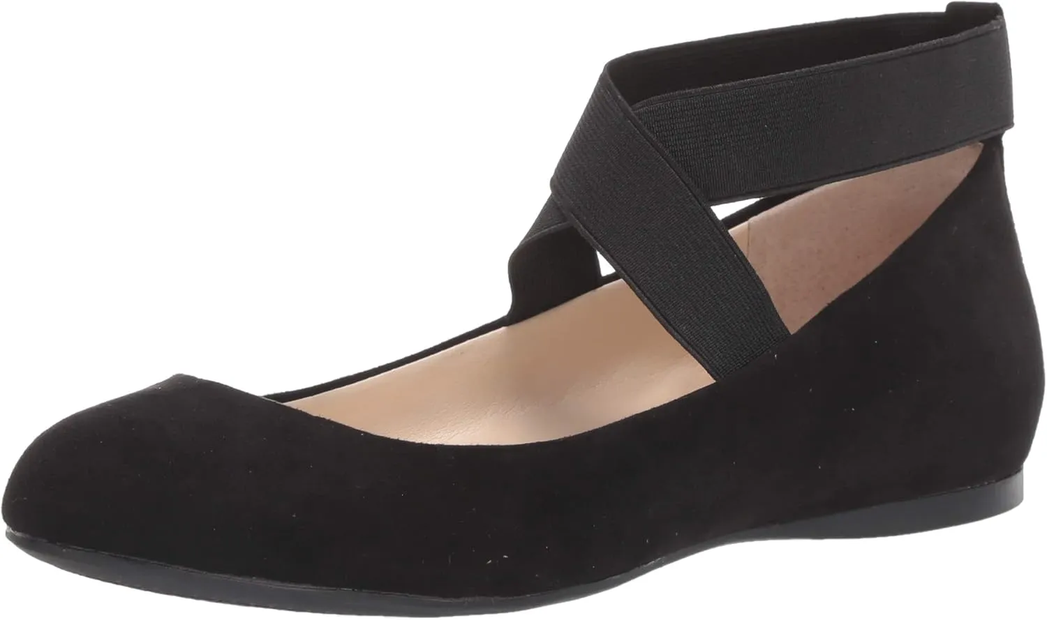 Jessica Simpson Mandayss Women's Pull-On Criss-Cross Ankle Ballet Flats Shoes