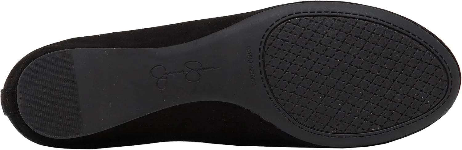 Jessica Simpson Mandayss Women's Pull-On Criss-Cross Ankle Ballet Flats Shoes