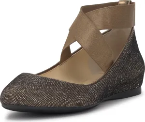 Jessica Simpson Mandayss Women's Pull-On Criss-Cross Ankle Ballet Flats Shoes