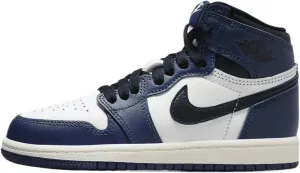 Jordan Little Kid's 1 Retro High OG Midnight Navy/Black-Wht-Sail (FD1412 401) - 1