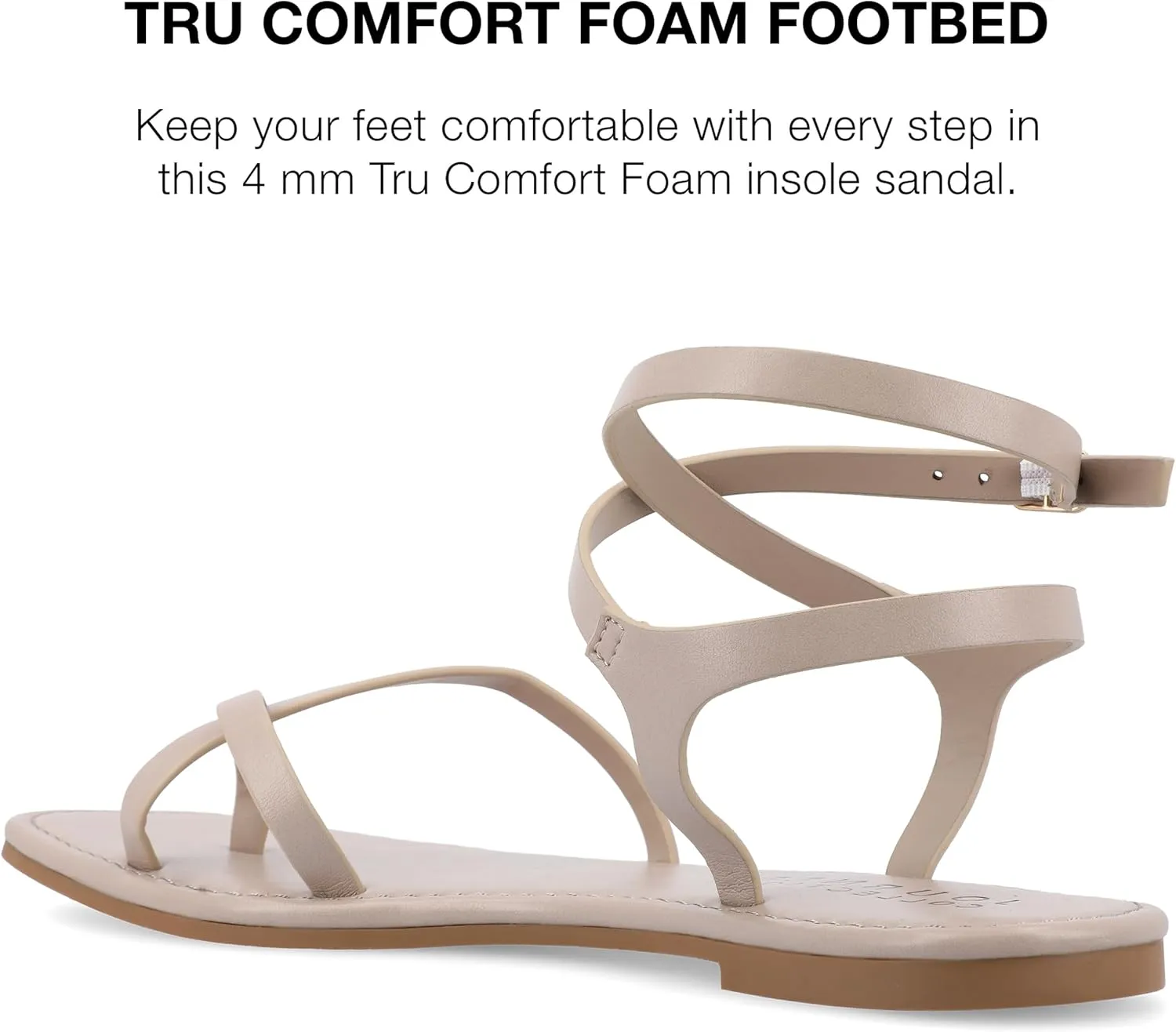 Journee Collection Women's Charra Flat Sandal