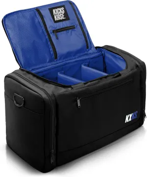 (Kicks Kase Premium Sneaker Bag & Travel Duffel Bag - 3 adjustable compartment dividers - For shoes, clothing and gym