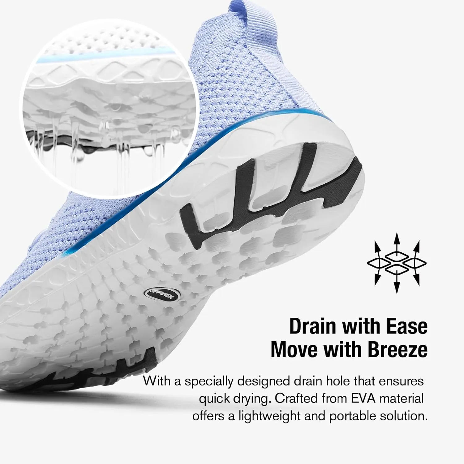 KOLILI Women's Stylish Water Shoes, Tennis Walking Shoes with Arch Support, Best for Water Sports, Travel & Walk