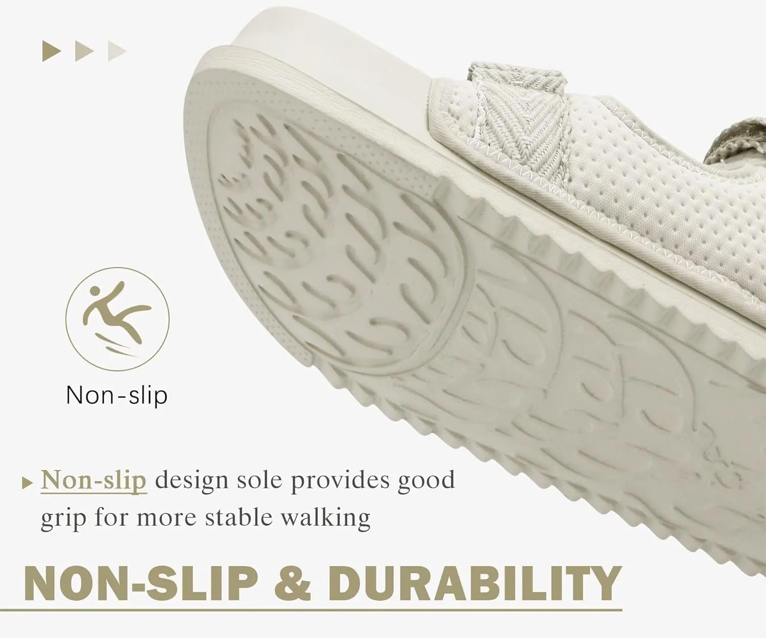 KuaiLu Mens Casual Sandals with Comfortable Orthopedic Arch Support Summer Beach Walking Shoes Cushion Slides Slip on Indoor Outdoor