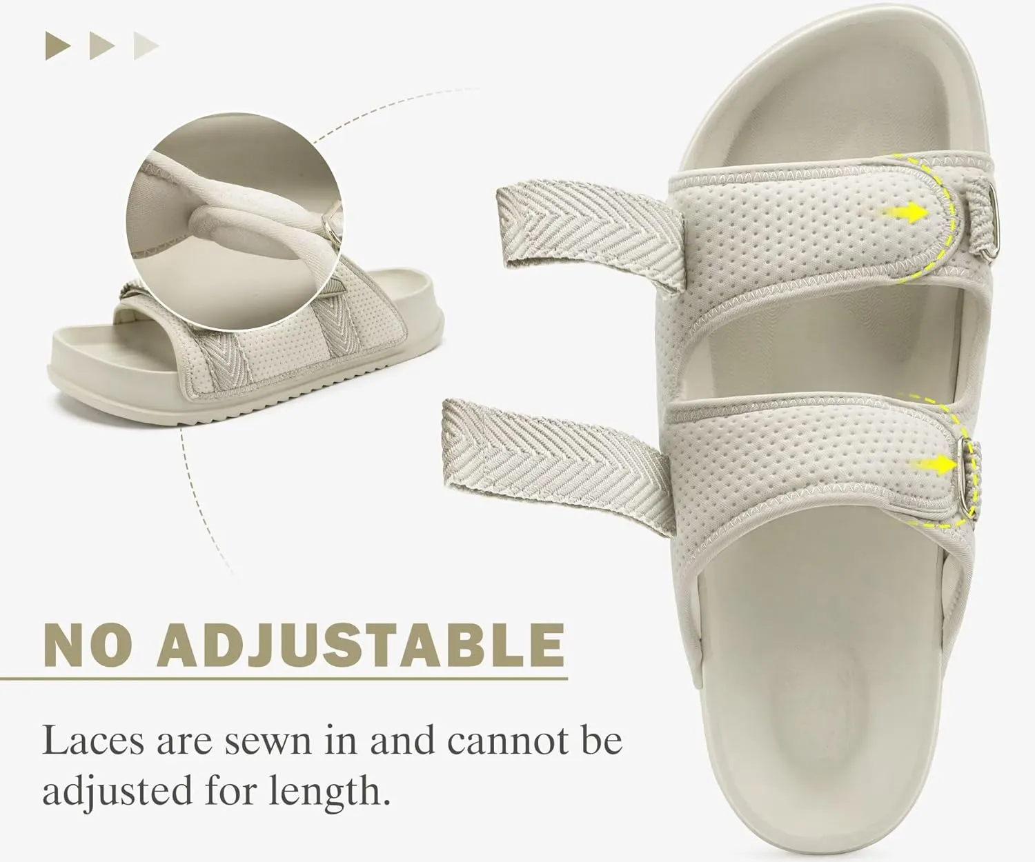 KuaiLu Mens Casual Sandals with Comfortable Orthopedic Arch Support Summer Beach Walking Shoes Cushion Slides Slip on Indoor Outdoor