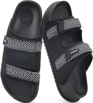 KuaiLu Mens Casual Sandals with Comfortable Orthopedic Arch Support Summer Beach Walking Shoes Cushion Slides Slip on Indoor Outdoor