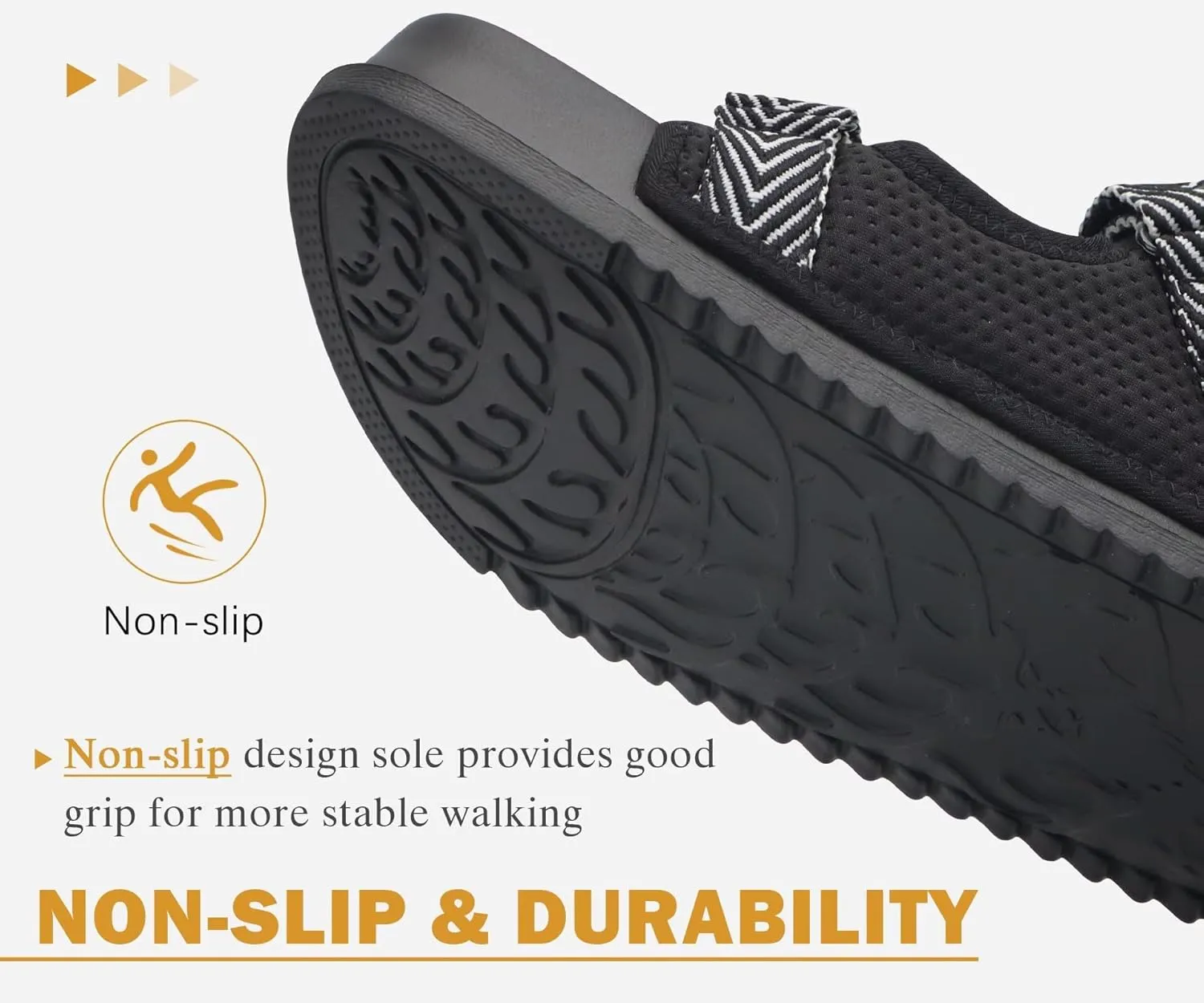 KuaiLu Mens Casual Sandals with Comfortable Orthopedic Arch Support Summer Beach Walking Shoes Cushion Slides Slip on Indoor Outdoor