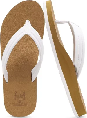 KuaiLu Womens Arch Support Flip Flops Ladies Comfort Lightweight Soft Yoga Mat Cushion Walking Thong Sandals