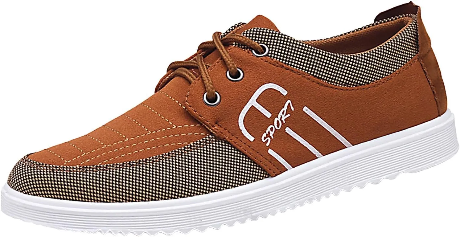 Men's Breathable Stretch Workout Shoes Outdoor Athletic Lace Up Hiking Shoe Men's Lightweight Cushion Sneakers