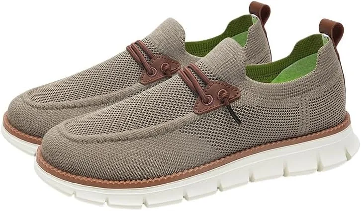 Mens Casual Loafers Slip On Fashion Walking Dress Business Oxfords Lightweight Soft Sole Classic Lace Up Comfortable