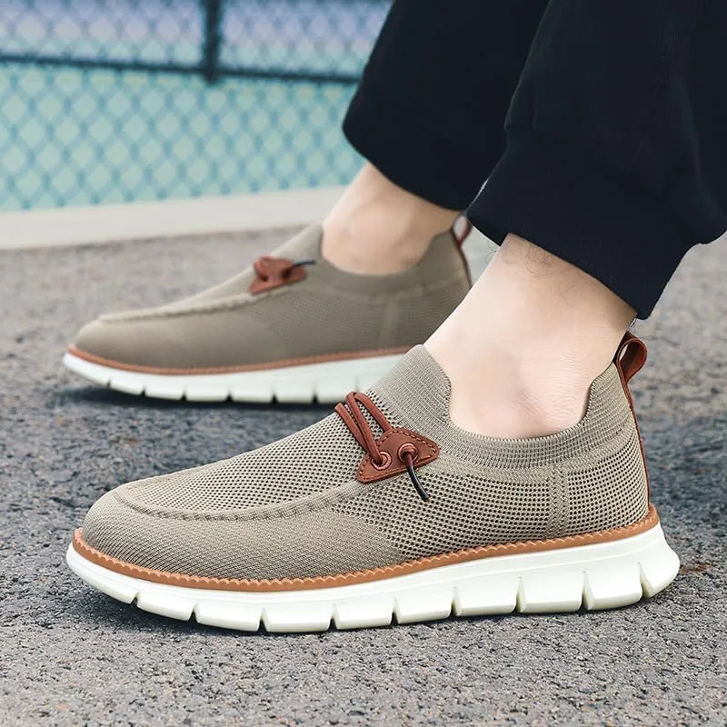 Mens Casual Loafers Slip On Fashion Walking Dress Business Oxfords Lightweight Soft Sole Classic Lace Up Comfortable