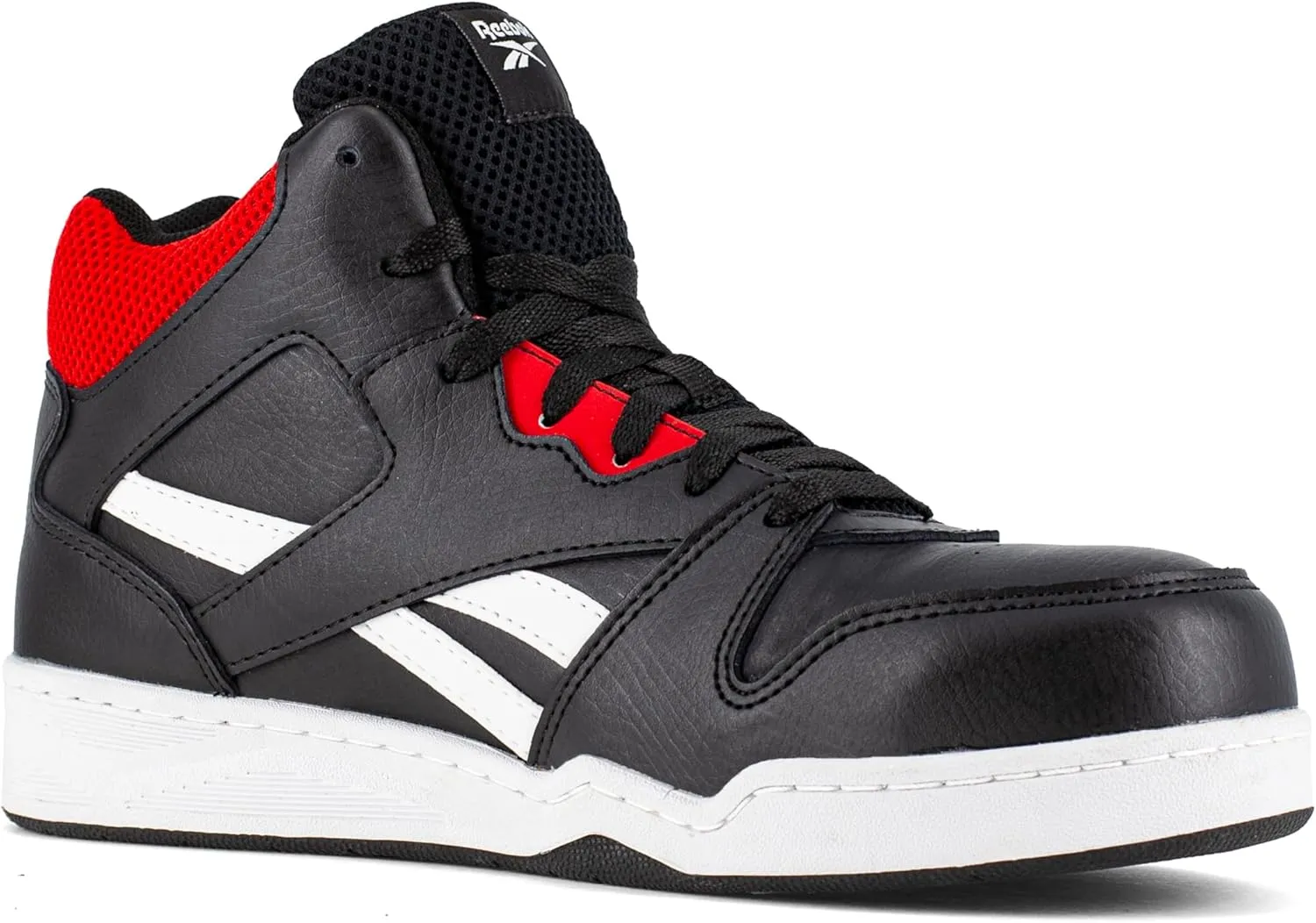 Men's Rb4162 Bb4500 Safety Composite Toe Low Cut Work Sneaker Black and White