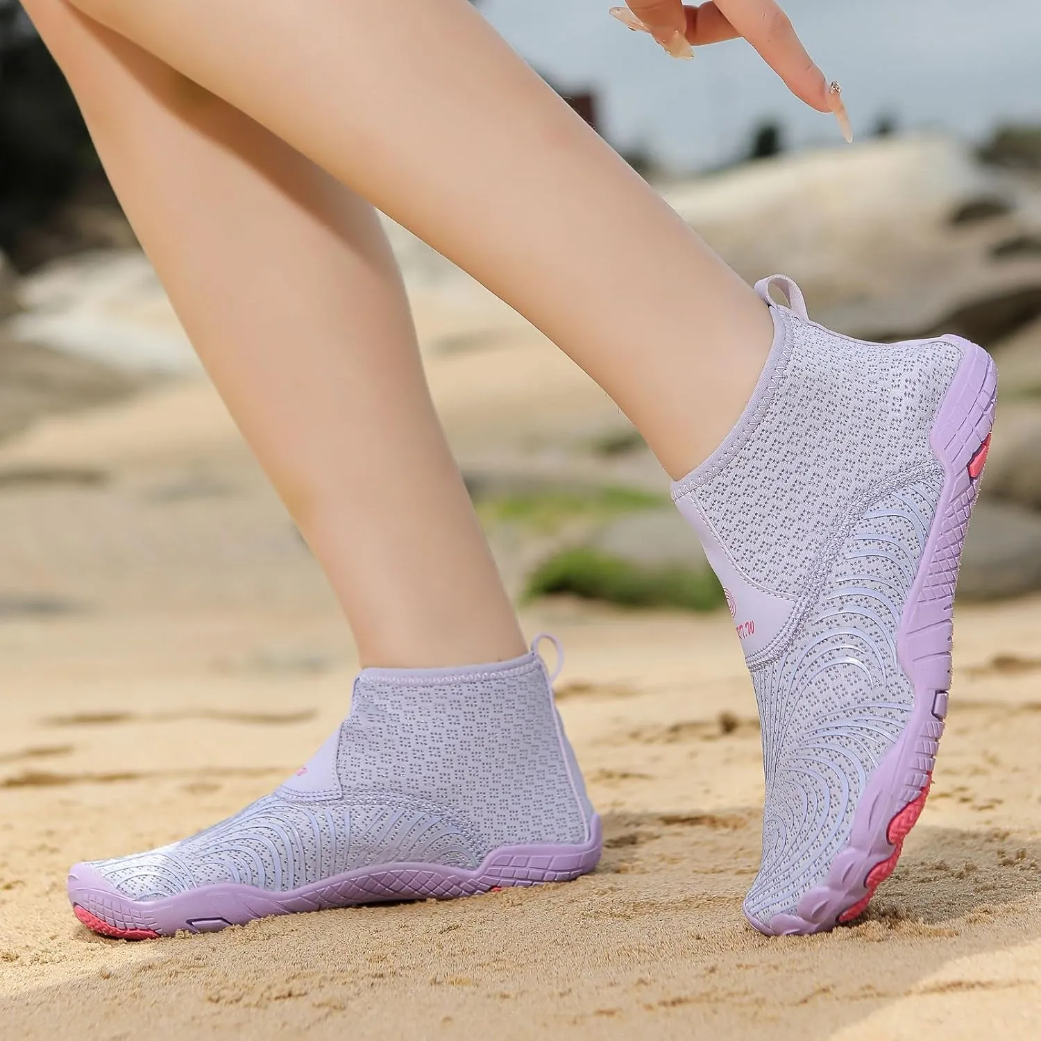 Men's Stretch Shoes Water Socks Beach Shoes Swim Surf Yoga Exercise Elastic Slip On Barefoot