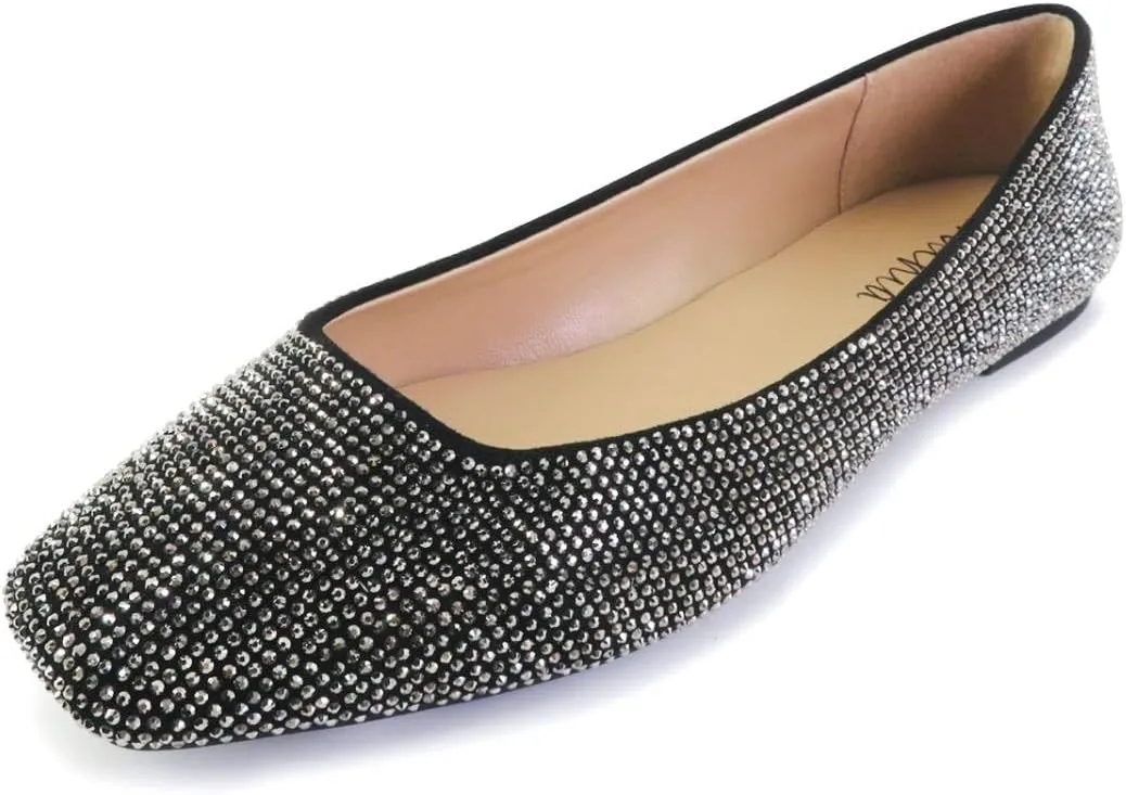 Mesh Sparkle Ballet Flats for Women