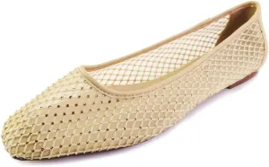 Mesh Sparkle Ballet Flats for Women