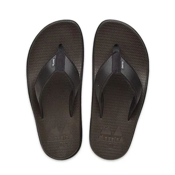 Mokulua By Island Slipper Men's Moku Nylon Strap Sandal (K1 1000) (11, BLACK)