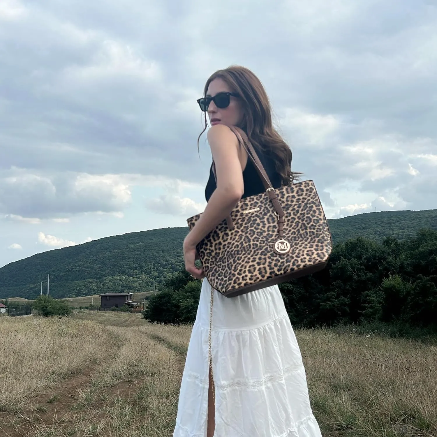 Montana West Purses for Women Tote Bag 3Pcs Set Leopard Print Satchel Handbags