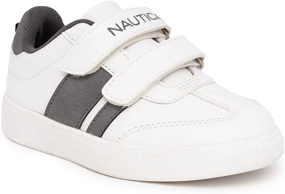 Nautica Kids' Double Strap Sneakers | Casual Athletic Shoes for Boys and Girls | Durable and Comfortable Fit for Toddlers and Little Kids