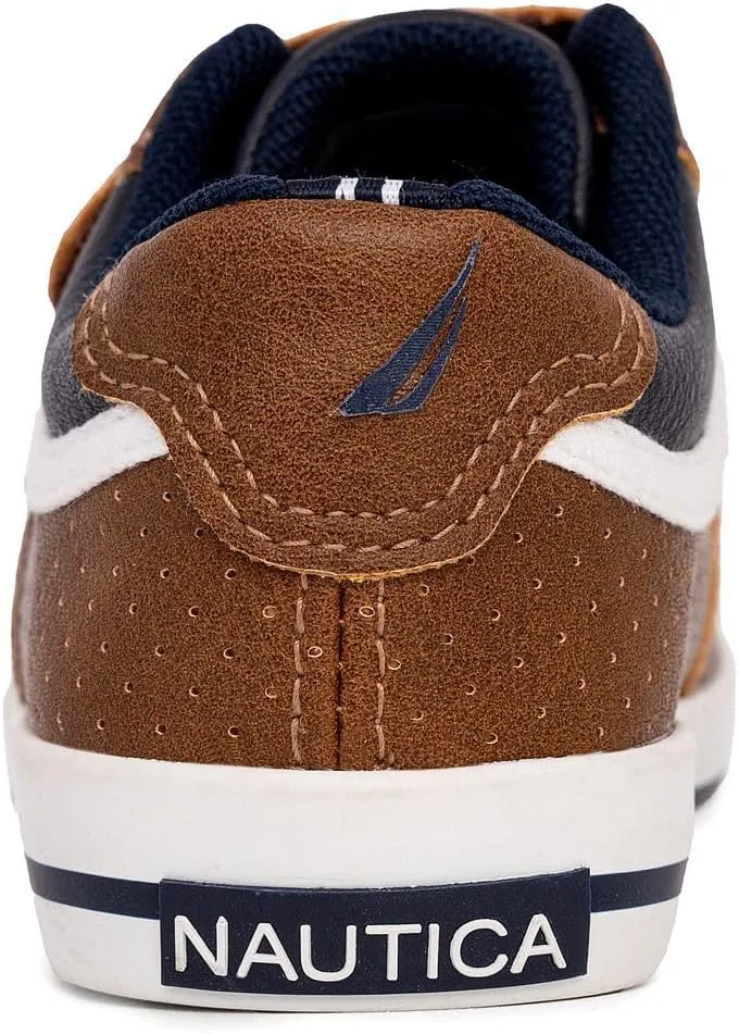 Nautica Kids' Double Strap Sneakers | Casual Athletic Shoes for Boys and Girls | Durable and Comfortable Fit for Toddlers and Little Kids