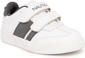 Nautica Kids' Double Strap Sneakers | Casual Athletic Shoes for Boys and Girls | Durable and Comfortable Fit for Toddlers and Little Kids