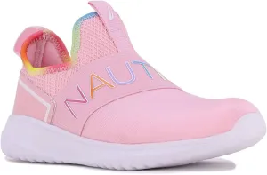 Nautica Youth Girls Slip-On Athletic Sneakers - Stylish Running and Tennis Shoes for Little and Big Kids