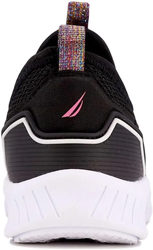 Nautica Youth Girls Slip-On Athletic Sneakers - Stylish Running and Tennis Shoes for Little and Big Kids