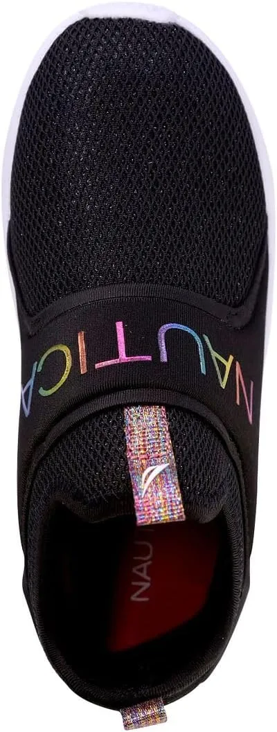 Nautica Youth Girls Slip-On Athletic Sneakers - Stylish Running and Tennis Shoes for Little and Big Kids