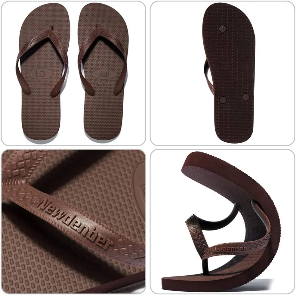 NewDenBer Men's Women's Classical Comfortable EVA Rubber Sandal Flip Flops