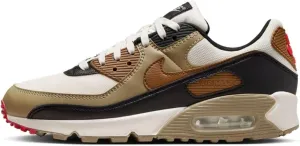 Nike Air Max 90 Women's Shoes (DH8010-005, Phantom/Black/Fire Red/Light British Tan)