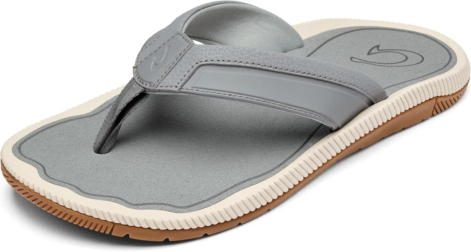 OLUKAI Kukulu Men's Beach Sandal, Water-Friendly Shoe & Wet Grip Soles, All-Day Wear & Comfortable Fit