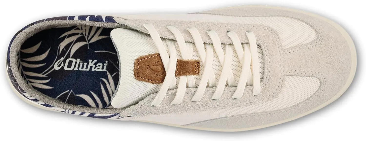 OLUKAI Punini Men's Everyday Sneaker, Classic Lace-Up Design & Countoured Footbed, Comfort Fit & Wet Grip Rubber Soles, Durable & Supportive