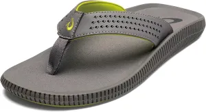 OLUKAI Ulele Men's Beach Sandals, Water Resistant Flip Flops, Arch Support & Comfort Fit, Lightweight & Durable, Enhanced Grip & Traction