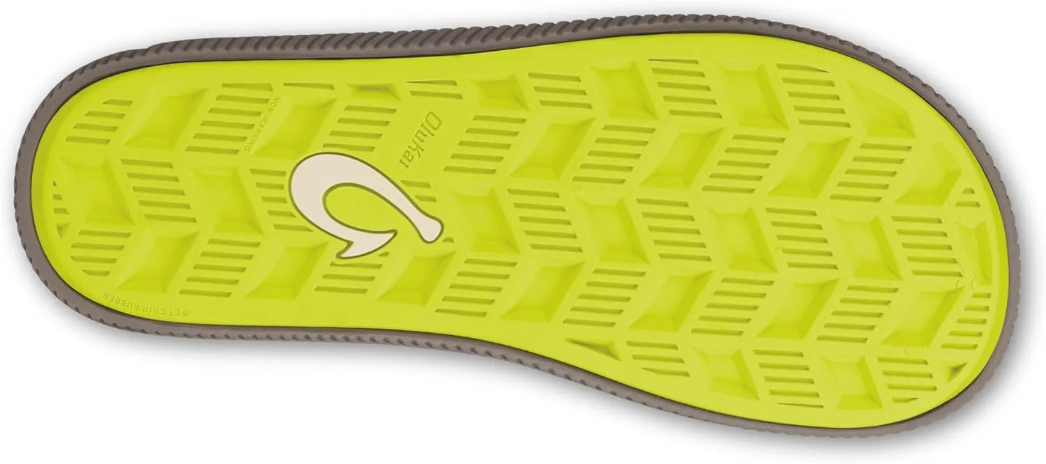 OLUKAI Ulele Men's Beach Sandals, Water Resistant Flip Flops, Arch Support & Comfort Fit, Lightweight & Durable, Enhanced Grip & Traction