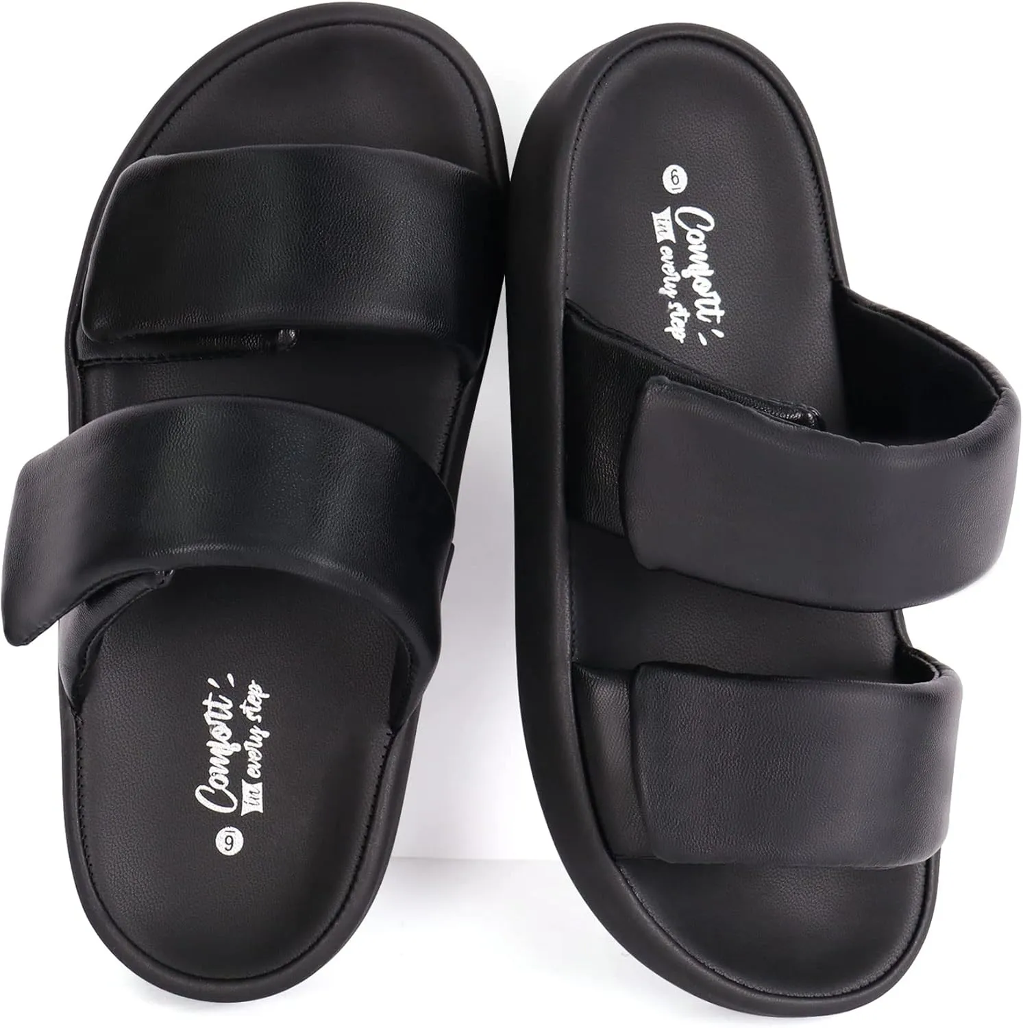 Ortho rest Women Orthopedic Slides Sandals Adjustable Strap Sandals Comfortable Walking Sandals
