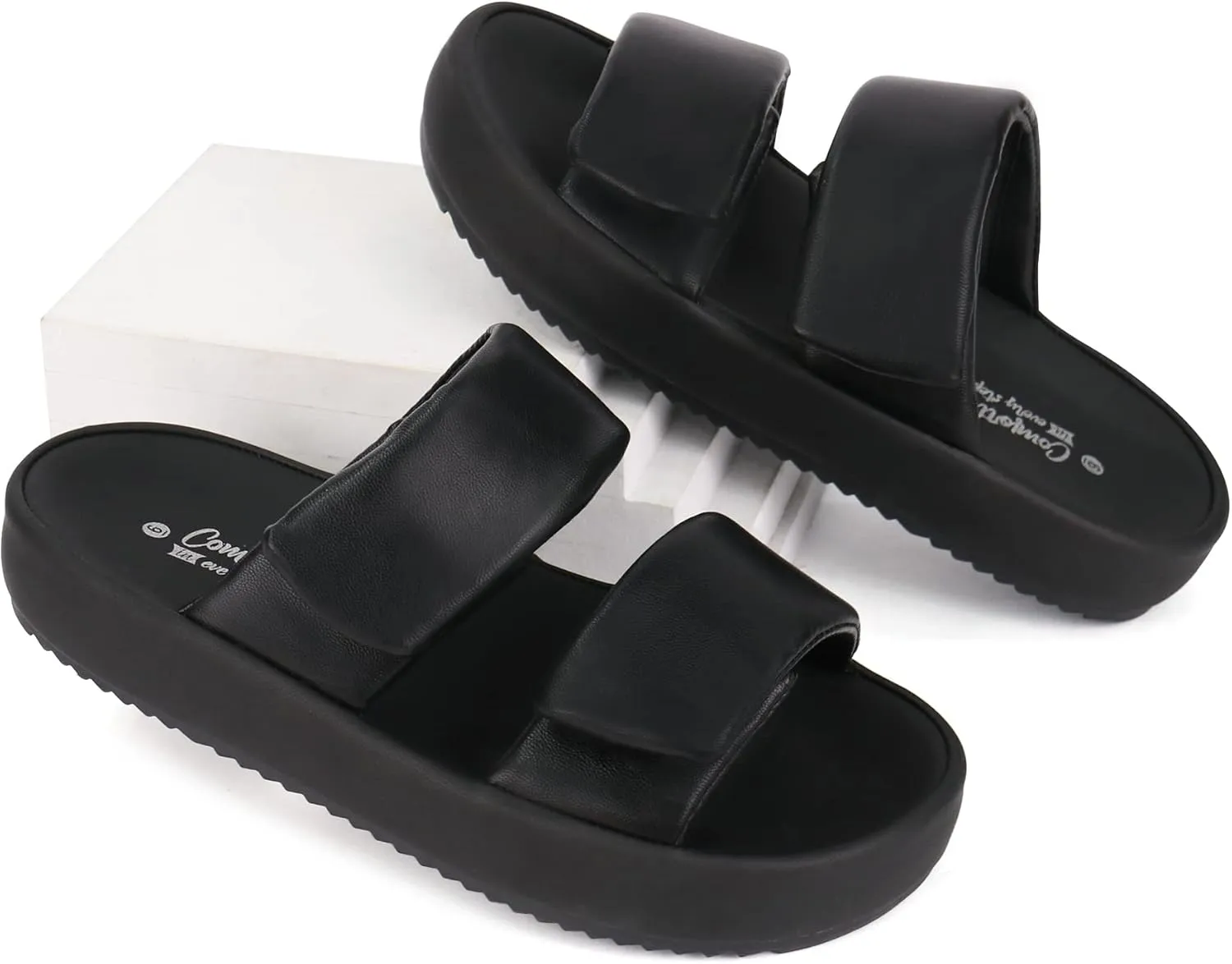 Ortho rest Women Orthopedic Slides Sandals Adjustable Strap Sandals Comfortable Walking Sandals