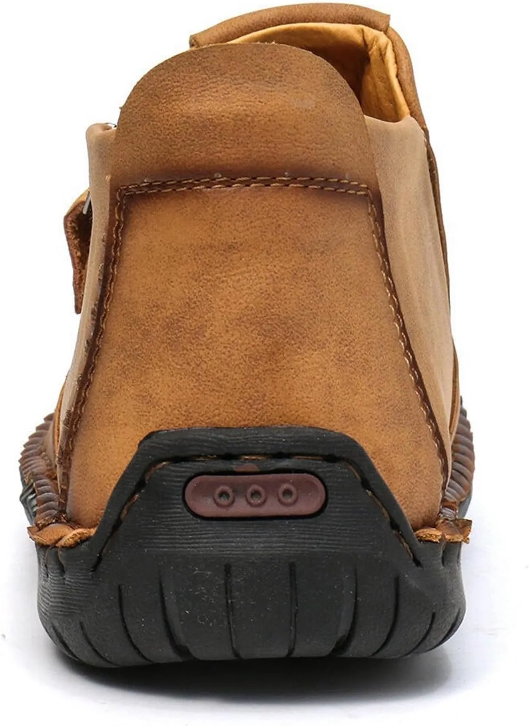 Phanile Mens Shoes, Men's Outdoor Comfy Arch Support Waterproof Walking Shoes, Orthopedic Sneakers Breathable and Light & Non-Slip Zipper Outdoor Casual Handmade Shoes Work Boot