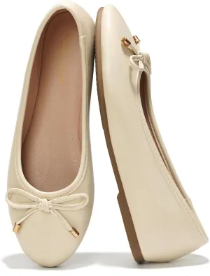 Project Cloud Ballet Flats Shoes for Women, Casual Womens Shoes Dressy w/Memory Foam Insole, for Mom Flats for Women Footwear, Womens Dresses Shoes (Ellison)