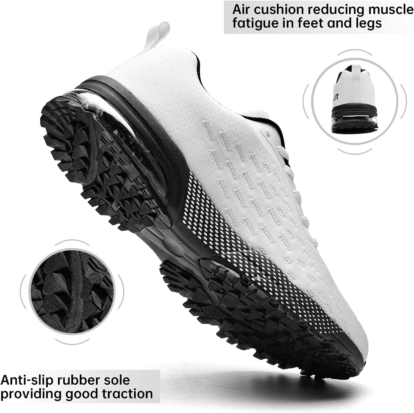 QAUPPE Mens Air Running Shoes Athletic Trail Tennis Sneaker (US7-12.5 D(M)