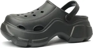 REDVOLUTION Women's Platform Clogs Thick Sole Mules Shoes Soft EVA Footbed
