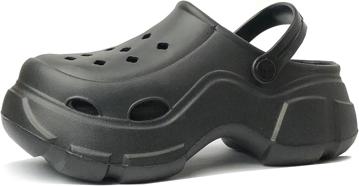REDVOLUTION Women's Platform Clogs Thick Sole Mules Shoes Soft EVA Footbed