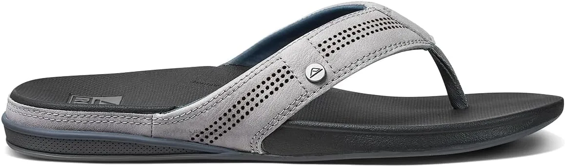 REEF Cushion Lux Men's Flip Flop, Ultra Soft Cushion Footbed, Full Grain Leather Strap
