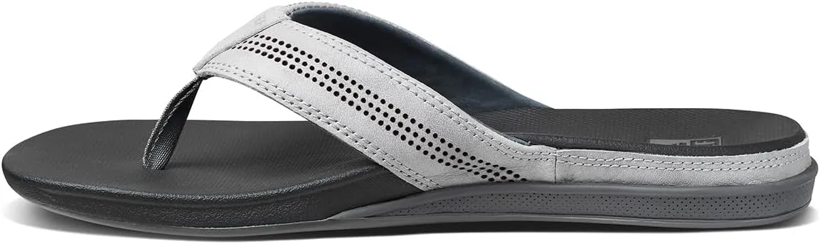 REEF Cushion Lux Men's Flip Flop, Ultra Soft Cushion Footbed, Full Grain Leather Strap
