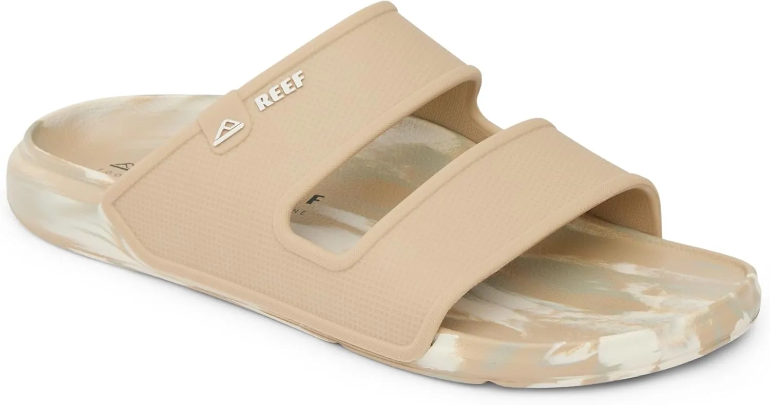 REEF Oasis Double Up Men's Waterproof Slide Sandal, Soft and Supportive Molded Footbed