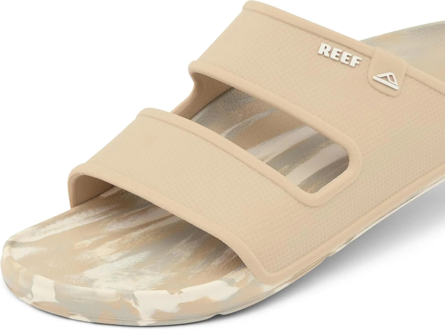 REEF Oasis Double Up Men's Waterproof Slide Sandal, Soft and Supportive Molded Footbed