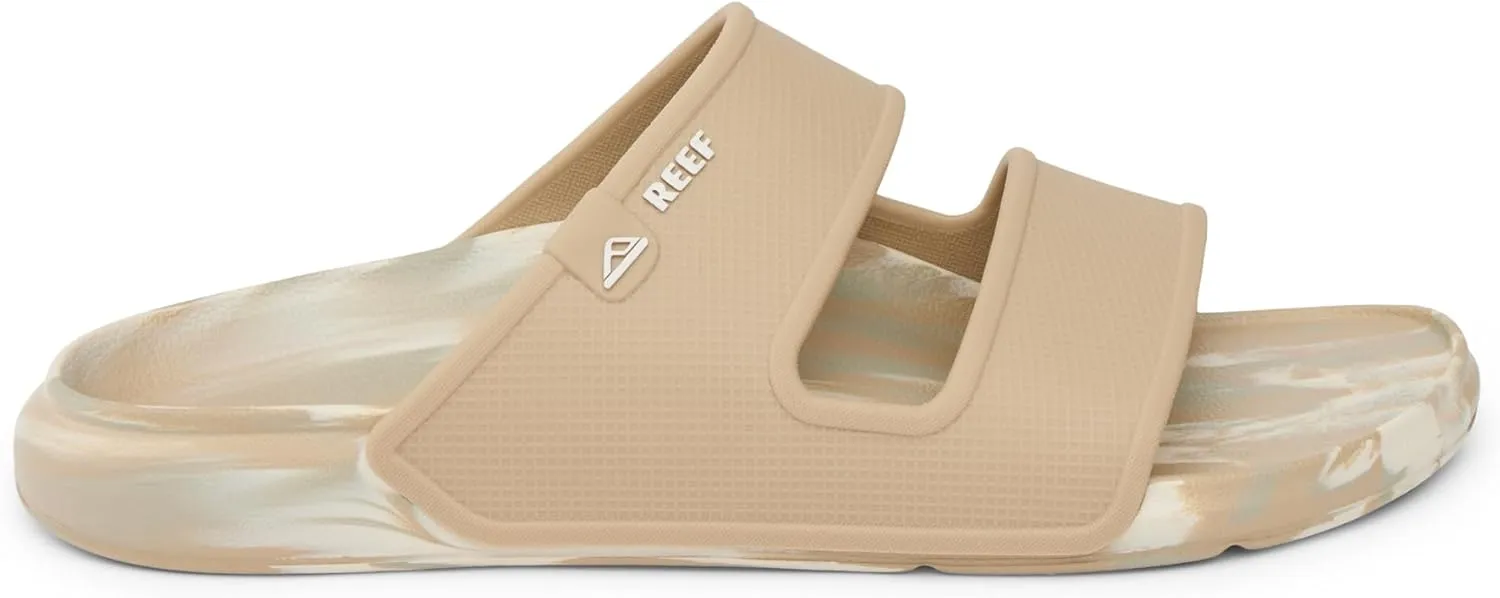 REEF Oasis Double Up Men's Waterproof Slide Sandal, Soft and Supportive Molded Footbed